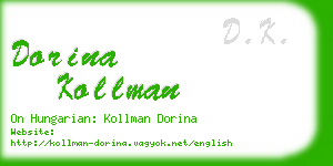 dorina kollman business card